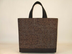  old cloth silk Ooshima pongee floral print . made bag 