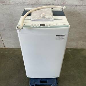【Haier】 ハイアール 全自動電機洗濯機 5.5㎏ JW-U55HK 2021年製 S0055
