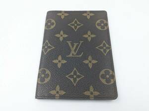 1000円～【極美品】★LOUIS VUITTON ルイヴィトン モノグラム パスポートケース 札入れ 長財布★茶色 PVC レザー メンズ レディース