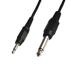  audio conversion cable 3.5mm monaural Mini plug ( male ) - 6.3mm monaural standard plug ( male ) 1m VM-MM-1m