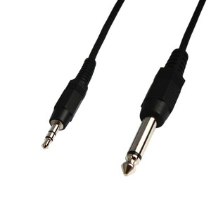 [5m] audio conversion cable 3.5mm stereo Mini plug ( male ) - 6.3mm monaural standard plug ( male ) 5m VM-MS3-5m/VMMS35m