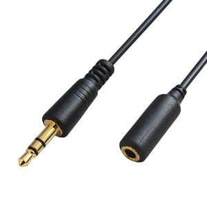 F-FACTORY 3.5mm3 ultimate stereo Mini plug ( male )-3.5mm4 ultimate stereo Mini Jack ( female ) Mike / controller invalid . cable 1m FNT-M494C-10