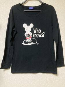 ディズニー　ミッキー　長袖Tシャツ　L