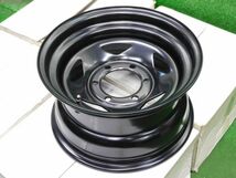 即納 未使用品 4本set ESB TC-01 希少なブラック 15x8.0±0 6H139.7 200系ハイエース キャラバン オーバーフェンダー カスタム 231006-07_画像2