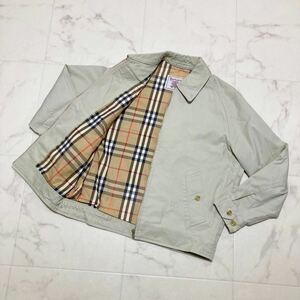 1円〜 美品 Burberry バーバリー ジャケット ベージュ アイボリー古着 ブルゾン クリーニング済み 白タグ ヴィンテージ ジャケット 