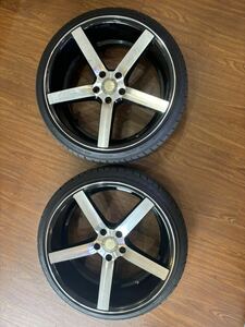 19インチ 8.5j +40 PCD112 5穴 ホイール コンケーブ コンケイブ concave 2本 タイヤ グッドイヤー EAGLE LS EXE 225 35 19