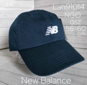 【NAVYネイビー】ニューバランス　New Balance　キャップ　ロゴ刺繍　ユニセックス　スポーツ　アウトドア　テニス　ジム