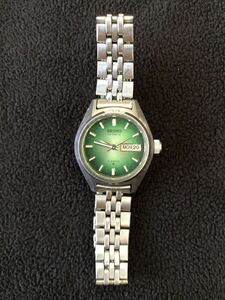 SEIKO セイコー 2706-0290 21石 デイデイト 緑文字盤 AUTOMATIC 自動巻き レディース 腕時計 完動品