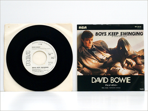 Japan Promo 白ラベル見本盤 EPシングル● BOYS KEEP SWINGING ボーイズ・キープ・スインギング / DAVID BOWIE デビッド・ボウイー SS-3215