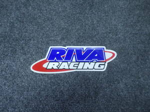 RIVA　ステッカー　RIVA　RACING　大　透明　