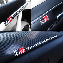新型　トヨタ GR TOYOTA GAZOO Racingステッカー黒＆赤 1枚_画像4