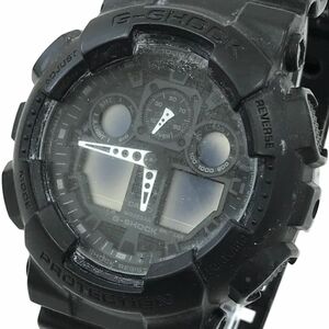 CASIO カシオ G-SHOCK ジーショック 腕時計 GA-100-1A1 クオーツ アナデジ ラウンド ブラック 樹脂ベルト ウォッチ コレクション 箱付き