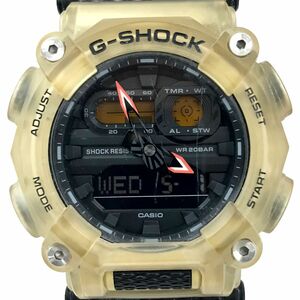 CASIO カシオ G-SHOCK ジーショック 腕時計 GA-900TS-4A クオーツ アナデジ 10角ベゼル ブラック スケルトン コレクション 箱付 動作確認済