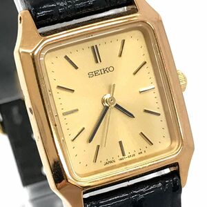 SEIKO セイコー 腕時計 1N01-0CM0 クオーツ アナログ スクエア ゴールド ヴィンテージ コレクション 電池交換済み 動作確認済み