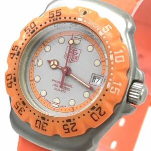 TAG HEUER タグホイヤー FORMULA1 フォーミュラ1 腕時計 クオーツ 373.508 プロフェッショナル オレンジ カレンダー コレクション おしゃれ