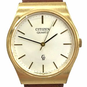 CITIZEN シチズン CQ 腕時計 4-850181 クオーツ アナログ ラウンド ゴールド ヴィンテージ コレクション シンプル おしゃれ ファッション