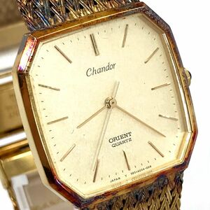 ORIENT オリエント Chandor シャンドール 腕時計 0585405-40 クオーツ アナログ スクエア ゴールド ヴィンテージ シンプル おしゃれ