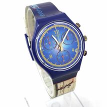 Swatch スウォッチ マイケルジョンソン 金メダル 記念モデル 腕時計 クオーツ コレクション コレクター クロノグラフ 電池交換済 動作OK_画像3