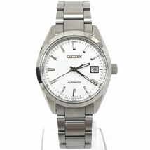 新品 CITIZEN シチズン クラシカルライン 腕時計 NB1050-59A 自動巻き 手巻き 機械式 アナログ ラウンド シルバー コレクション 24石 箱付_画像2