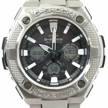 CASIO カシオ G-SHOCK ジーショック G-STEEL 腕時計 GST-W330D-1 電波ソーラー アナデジ マルチバンド6 タフソーラー 動作確認済 箱付き_画像1