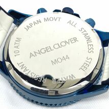 美品 Angel Clover エンジェルクローバー 腕時計 MO44 クオーツ ラウンド ホワイト クロノグラフ コレクション 箱付 電池交換済み 動作OK_画像6