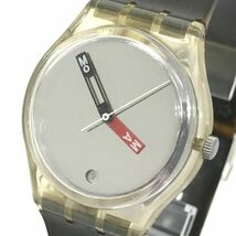 Swatch スウォッチ MoMA 腕時計 クオーツ コレクション コレクター おしゃれ ミラー カレンダー 軽量 スケルトン 電池交換済 動作確認済_画像1