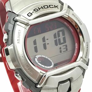 美品 CASIO カシオ G-SHOCK ジーショック 腕時計 G-3101 クオーツ デジタル ラウンド レッド 20気圧防水 電池交換済み 動作OK