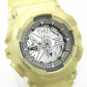  new goods CASIO Casio Baby-G baby G Bay Be ji- wristwatch BA-110 quarts hole teji skeleton collection box attaching battery replaced operation verification settled 