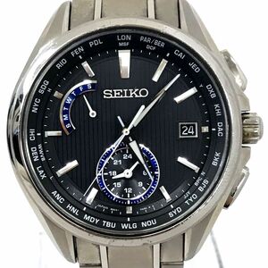 美品 SEIKO セイコー BRIGHTZ ブライツ 腕時計 SAGA289 電波ソーラー アナログ カレンダー チタン コレクション 格好良い 動作確認済