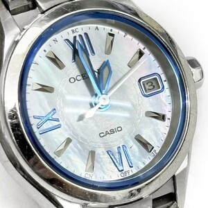 美品 CASIO カシオ OCEANUS オシアナス 腕時計 OCW-70PJ-7 電波ソーラー タフソーラー ウェーブセプター チタン シェル 動作確認済 箱付き