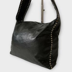 入手困難 1990s vintage MIU MIU archive bag ミュウミュウ アーカイブ レザー スタッズ ショルダーバッグ ハンドバッグ ブラック