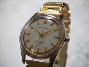 国産初のワンピース防水ケース採用　SEIKO　フェアウェイ　21石　第二精工舎　亀戸工場　ヴィンテージ　メンズ腕時計　稼働未整備品