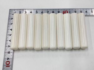 送料無料！【美品！！ 未使用・未彫刻印材】10本セット ◎12.0mm　素材等　象牙風　【ZASS-12.0】