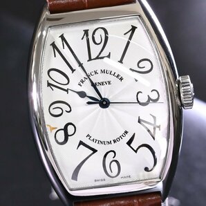 本物 フランクミュラー 5850SC オートマチック プラチナローター メンズウォッチ 男性用自動巻腕時計 保証書付 FRANCK MULLERの画像3