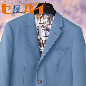  genuine article new goods same Gucci . record EQUESTRIAN STYLES pure silk lining metal 2Bb leather jacket men's 44 outer coat domestic regular goods GUCCI