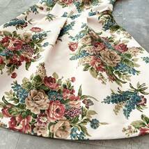 エムズグレイシー 極美品 花柄 フレア ワンピース 40 半袖 ベビーピンク_画像5