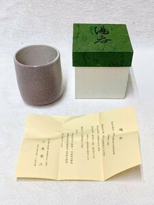 14115/竹島覚二 湯呑 栞付 未使用 紙箱 茶器 茶道具