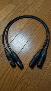 ゲンさんのケーブル XLRケーブル 50cm ペア Gen-san's Cable