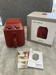 ◎0605p1007 recolte Air Oven RAO-1 レコルト エアオーブン ノンフライヤー 赤 レッド