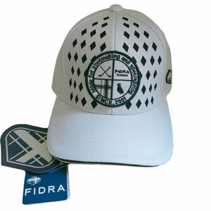 M93 新品 フィドラ フリーサイズ FIDRA ゴルフキャップ 帽子 ホワイト サイズフリー 速乾 吸汗 タグ付き