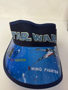 キャップ スターウォーズ 昭和 レトロ 帽子 サンバイザー　STAR WARS ヴィンテージ　希少　レア　タグ付き　当時物