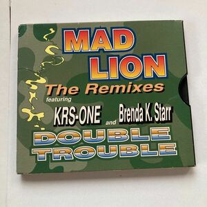 a レア盤 MAD LION DOUBLE TROUBLE The Remixes KRS-ONE and Brenda.Starr HIPHOP R&B RAP ヒップホップ ラップ ブレイクダンス