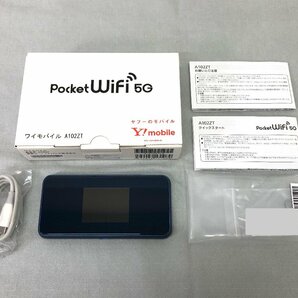 ●中古品●Y!Mobile ポケットWi-Fi 5G A102ZT ネイビー ※管2 (12223110517762SH)の画像1