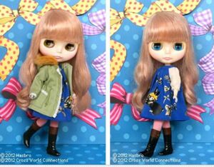 アウトフィットのみ　ネオブライス Blythe レイチェルズリボン　ジャケット　ワンピース　ファーコート　ブーツ　アウター　公式