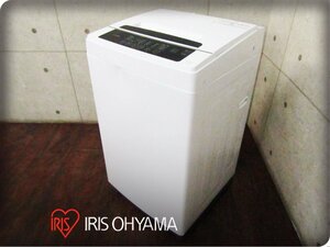 展示品/IRIS OHYAMA/アイリスオーヤマ/全自動電気洗濯機/標準洗濯・脱水容量6.0kg/最大54.0 dB/水流式/2021年製/IAW-T602E/kdnn2364k
