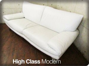 #IDC large . furniture # high class #L/S COMFORT-13# total leather # luxury # is salted salmon roe s modern #2 seater . sofa #22 ten thousand #smm9064k