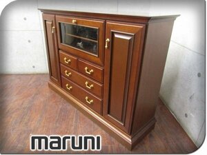 ■展示品■maruni/マルニ■高級■地中海シリーズ■サイドボード118■クラシック■照明付き■キャビネット■29万■smm9029k