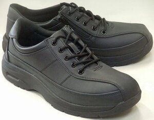  бесплатная доставка Asics коммерческое предприятие te расческа -TM-3016 удобный прогулочные туфли черный 27.0cm широкий 4E casual . скользить подошва застежка-молния есть джентльмен обувь 