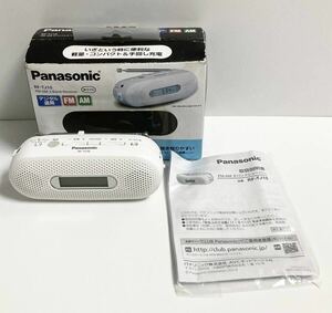  unused storage goods Panasonic Panasonic RF-TJ10-W FM/AM 2 band receiver hand turning charge radio white RF-TJ10-W