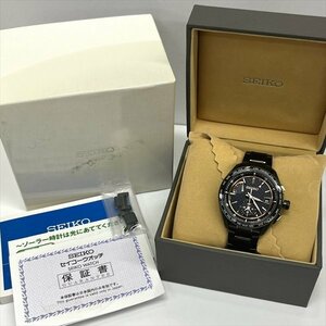 SEIKO セイコー BRIGHTZ ブライツ SAGA263 8B63-0AN0 ブラックxローズゴールド 電波ソーラー チタンxセラミック メンズ腕時計 稼働 箱 美品